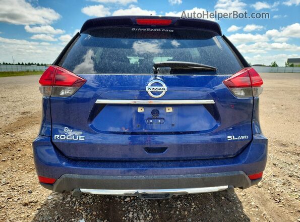 5N1AT2MVXHC790944 2017 NISSAN ROGUE Blue Հետևի տեսք
