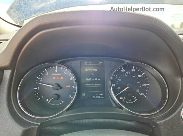 5N1AT2MVXHC790944 2017 NISSAN ROGUE Blue Սարքավորումների վահանակի տեսք