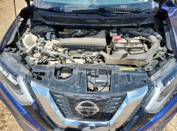 5N1AT2MVXHC790944 2017 NISSAN ROGUE Blue Շարժիչի բաժամունքի տեսք