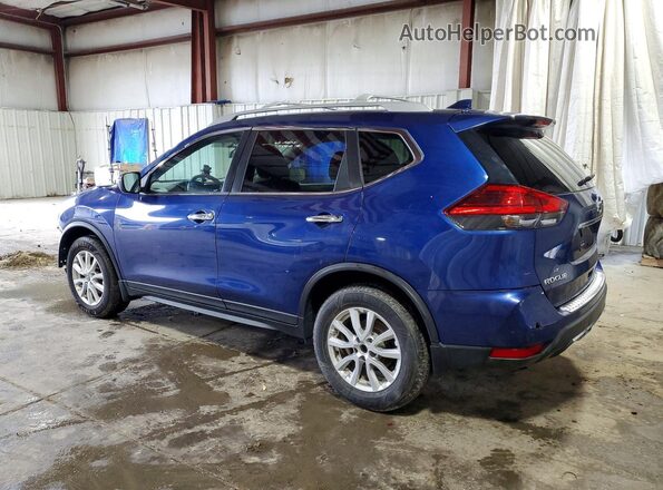 5N1AT2MVXHC811811 2017 NISSAN ROGUE Blue Задня ліва чверть