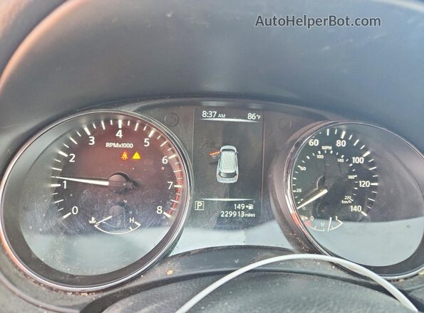 5N1AT2MVXHC815521 2017 NISSAN ROGUE Зеленый Вид щитка приборов