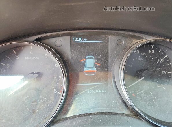5N1AT2MVXHC819343 2017 NISSAN ROGUE Black Widok zestawu wskaźników