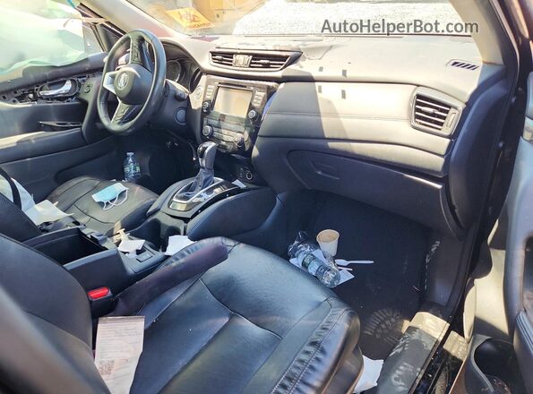 5N1AT2MVXHC838152 2017 NISSAN ROGUE Black წინა პანელის ხედი