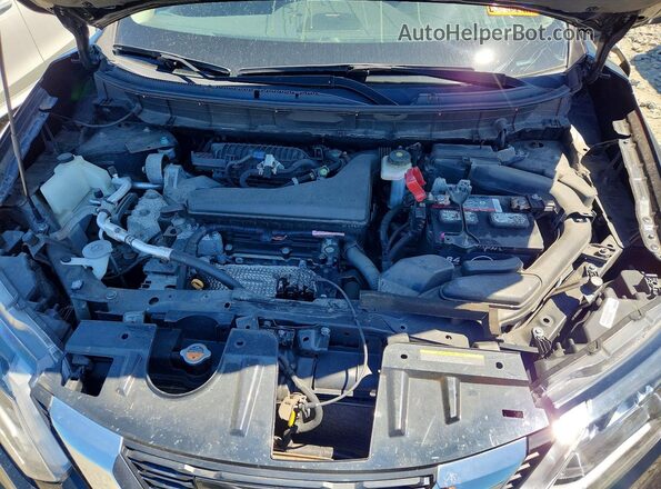 5N1AT2MVXHC838152 2017 NISSAN ROGUE Black უკანა სალონის ხედი
