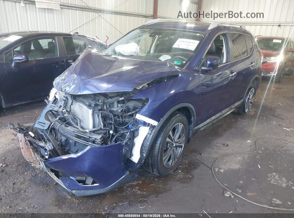 5N1AT2MVXHC860426 2017 NISSAN ROGUE Blue Przód lewy