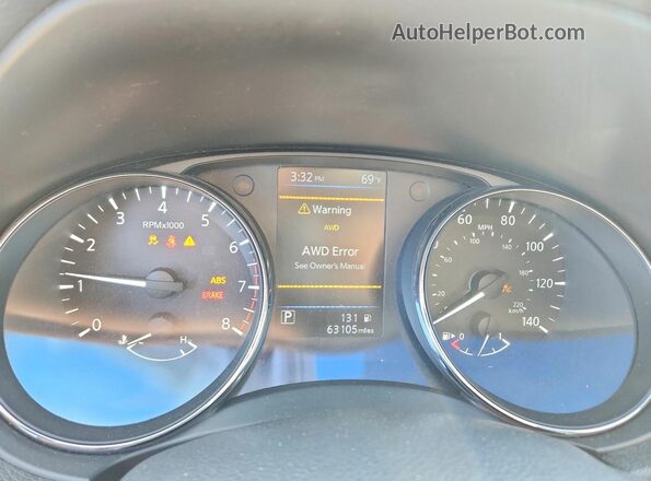 5N1AT2MVXJC799729 2018 NISSAN ROGUE Gray Widok zestawu wskaźników