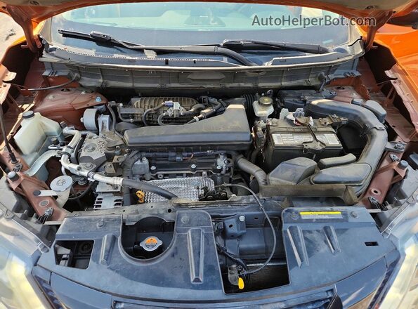 5N1AT2MVXJC803360 2018 NISSAN ROGUE Orange Widok wnętrza z tyłu