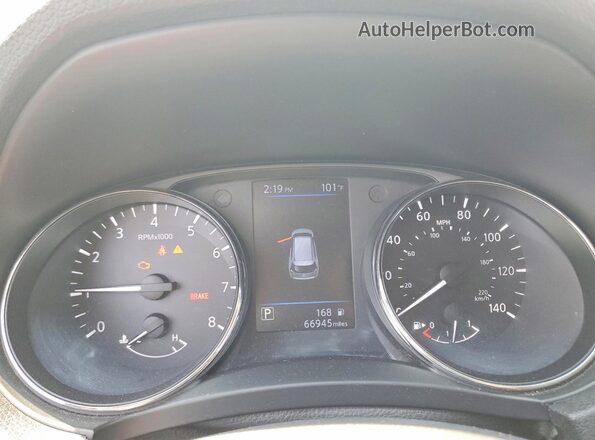 5N1AT2MVXJC842272 2018 NISSAN ROGUE Green Instrument cluster view