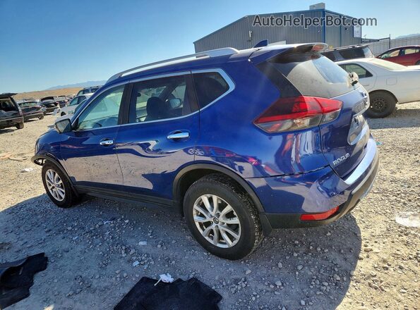 5N1AT2MVXJC851814 2018 NISSAN ROGUE Blue Задня ліва чверть
