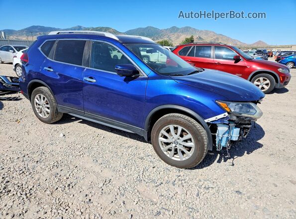 5N1AT2MVXJC851814 2018 NISSAN ROGUE Blue Передня права чверть