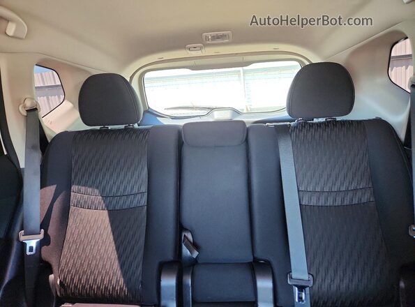 5N1AT2MVXKC759247 2019 NISSAN ROGUE White უკანა სავარძლების ხედი