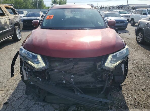 5N1AT2MVXLC701074 2020 NISSAN ROGUE Бордовый Вид сзади
