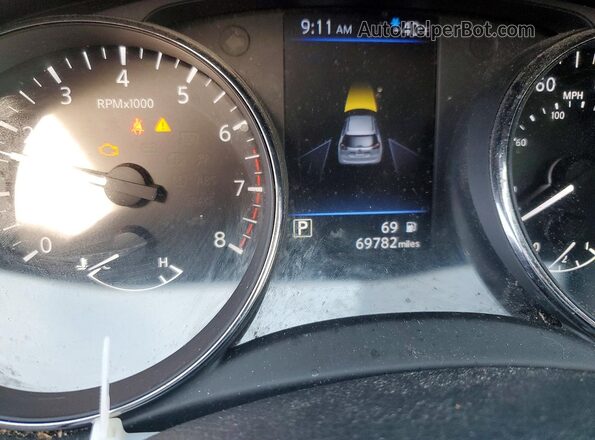 5N1AT2MVXLC701074 2020 NISSAN ROGUE Бордовый Вид задней части салона