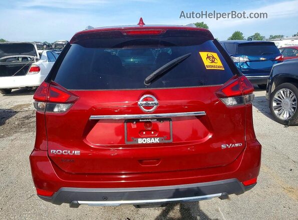 5N1AT2MVXLC701074 2020 NISSAN ROGUE Бордовый Вид панели приборов