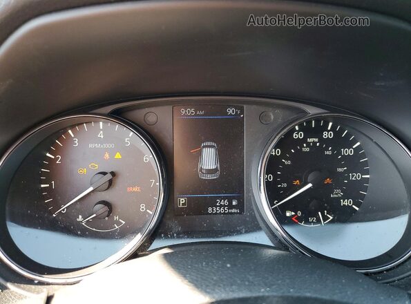 5N1AT2MVXLC735628 2020 NISSAN ROGUE Black Vista del cuadro de instrumentos