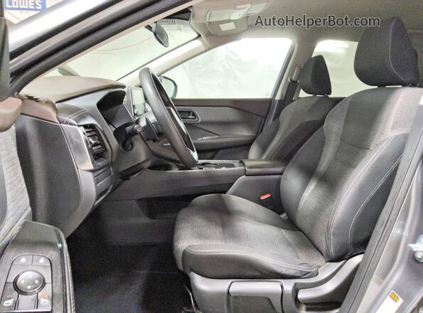 5N1AT3AA0MC734061 2021 NISSAN ROGUE Gray Widok wnętrza z przodu