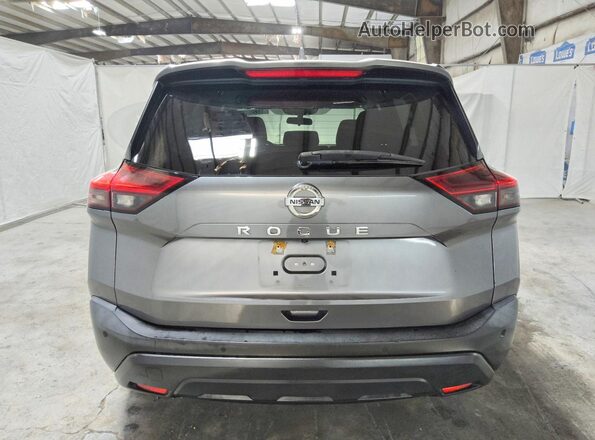 5N1AT3AA0MC734061 2021 NISSAN ROGUE Gray Widok z tyłu