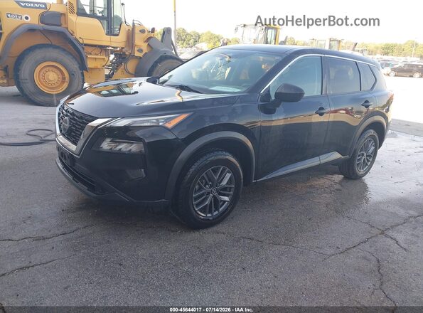 5N1AT3AA0MC780389 2021 NISSAN ROGUE Black წინა მარცხენა ხედი სამი მეოთხედიდან