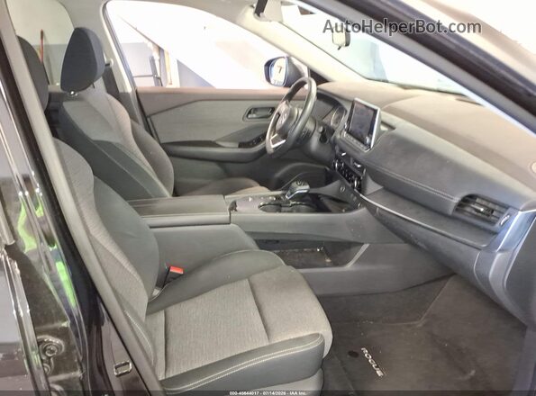 5N1AT3AA0MC780389 2021 NISSAN ROGUE Black წინა სალონის ხედი