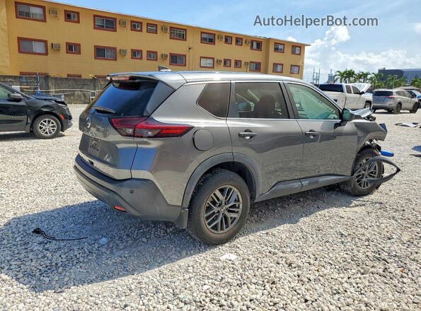 5N1AT3AA0MC819434 2021 NISSAN ROGUE Gray Trasero derecho