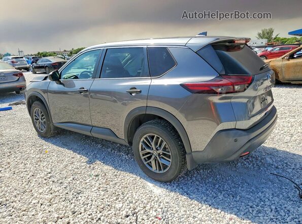 5N1AT3AA0MC819434 2021 NISSAN ROGUE Gray Trasero izquierdo