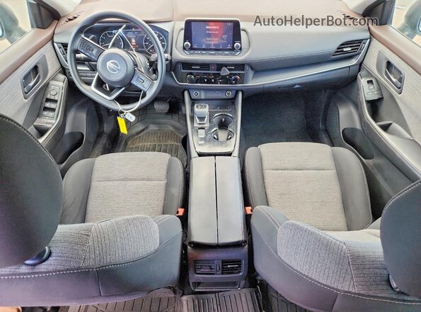 5N1AT3AA2MC763836 2021 NISSAN ROGUE White წინა პანელის ხედი