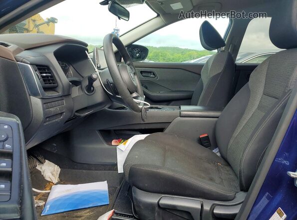 5N1AT3AA4MC683972 2021 NISSAN ROGUE Blue Вид салону спереду