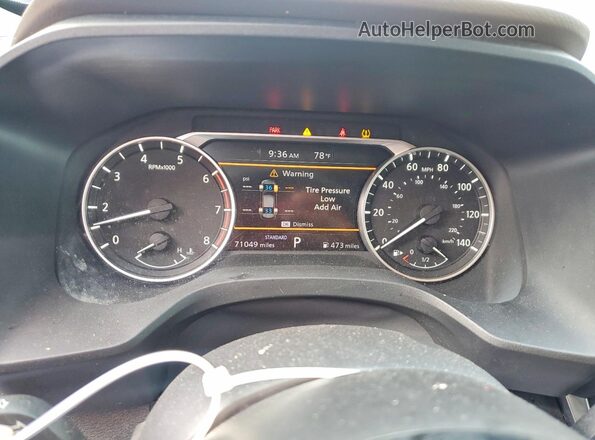 5N1AT3AA4MC683972 2021 NISSAN ROGUE Blue Вид щитка приладів