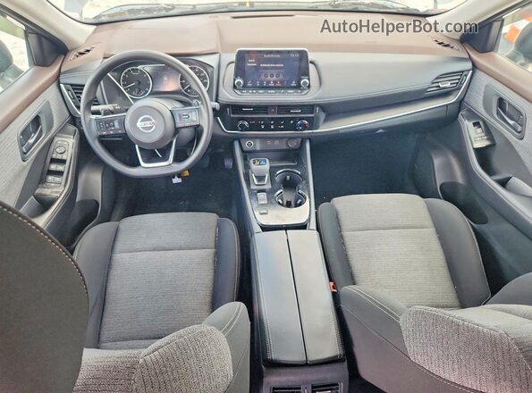 5N1AT3AA5MC840781 2021 NISSAN ROGUE Gray წინა პანელის ხედი