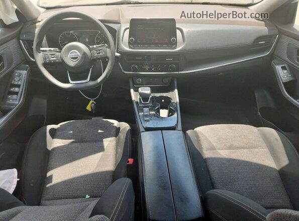 5N1AT3AA6MC687165 2021 NISSAN ROGUE White Առջևի վահանակի տեսք