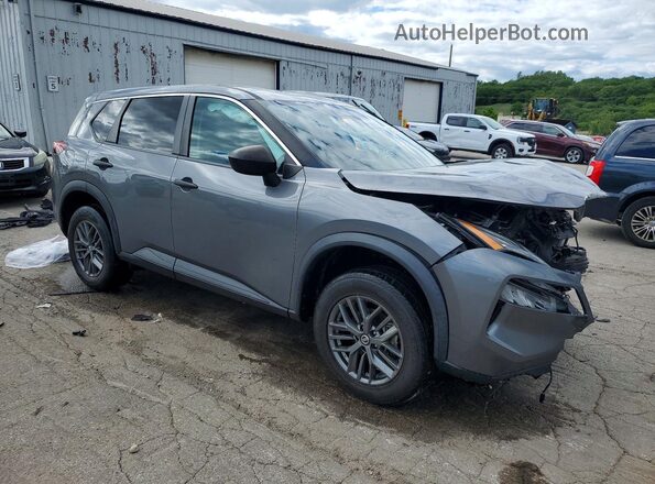 5N1AT3AA6MC740883 2021 NISSAN ROGUE Gray Передня права чверть