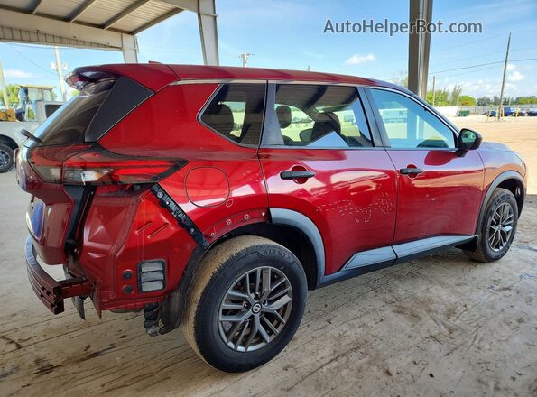 5N1AT3AA6MC750457 2021 NISSAN ROGUE Red Tył prawy