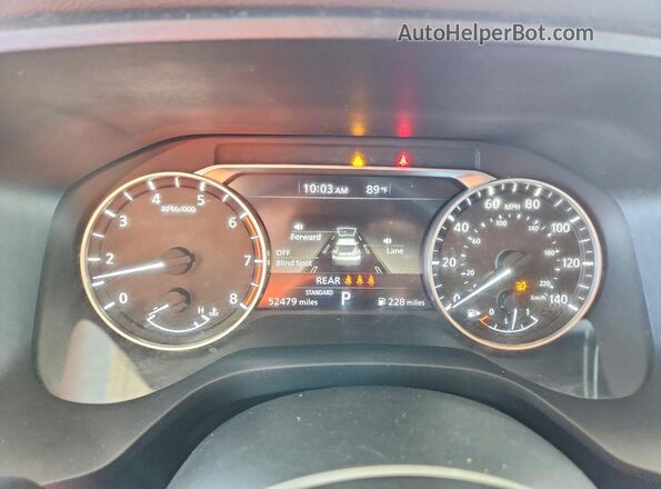 5N1AT3AA6MC750457 2021 NISSAN ROGUE Красный Вид щитка приборов