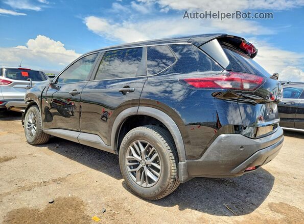 5N1AT3AA7MC692259 2021 NISSAN ROGUE Black Задня ліва чверть
