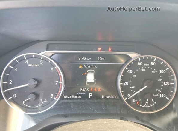 5N1AT3AA7MC768062 2021 NISSAN ROGUE Black ხელსაწყოთა პანელის ხედი