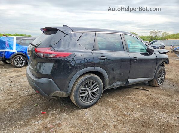 5N1AT3AA8MC833369 2021 NISSAN ROGUE Черный Задняя правая четверть