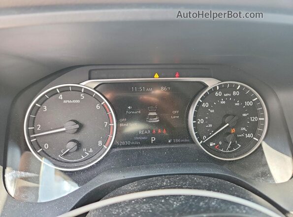 5N1AT3AA9MC693106 2021 NISSAN ROGUE White Вид щитка приладів