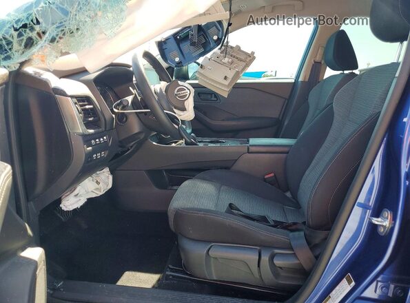 5N1AT3AAXMC788161 2021 NISSAN ROGUE Blue Вид салону спереду
