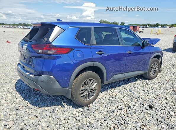 5N1AT3AAXMC788161 2021 NISSAN ROGUE Blue Задня права чверть