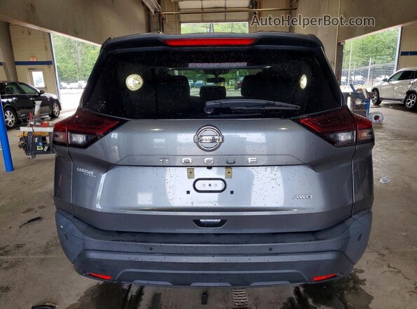 5N1AT3AB0MC749197 2021 NISSAN ROGUE Gray Widok z tyłu