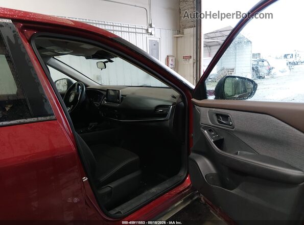 5N1AT3AB3MC836513 2021 NISSAN ROGUE Красный Вид салона спереди