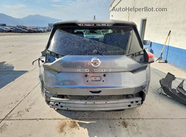 5N1AT3AB3MC848385 2021 NISSAN ROGUE Серый Вид сзади