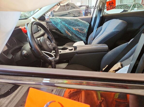 5N1AT3AB5MC731505 2021 NISSAN ROGUE Black წინა სალონის ხედი