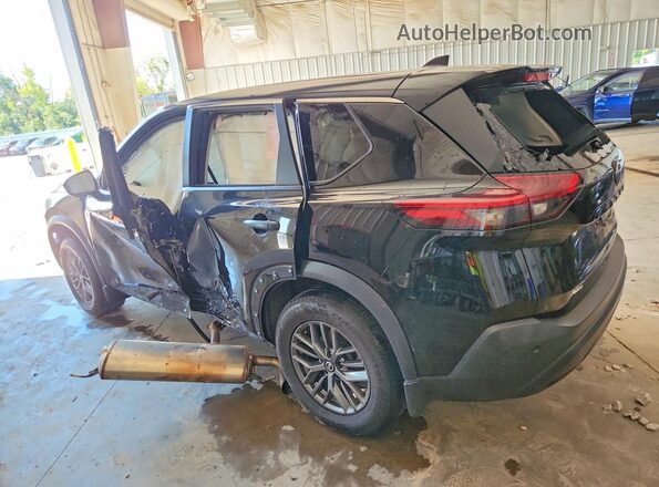 5N1AT3AB5MC731505 2021 NISSAN ROGUE Black უკანა მარცხენა