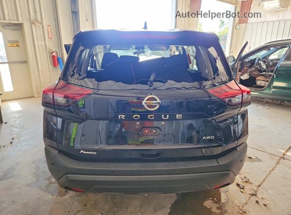 5N1AT3AB5MC731505 2021 NISSAN ROGUE Black უკანა ხედი