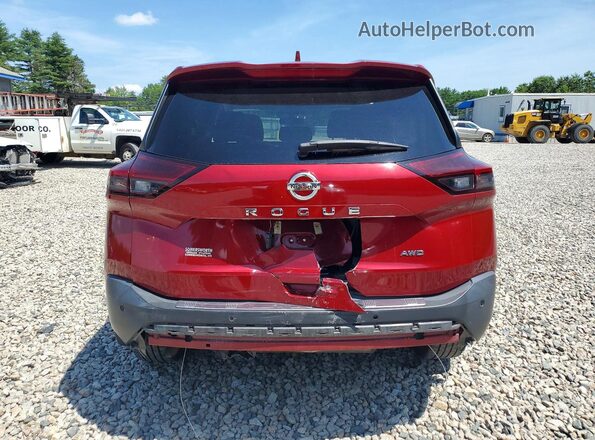 5N1AT3AB5MC829885 2021 NISSAN ROGUE Red Հետևի տեսք