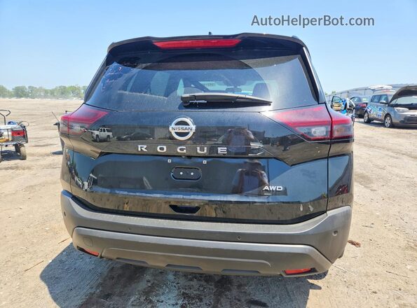 5N1AT3AB5MC836982 2021 NISSAN ROGUE Black Вид ззаду