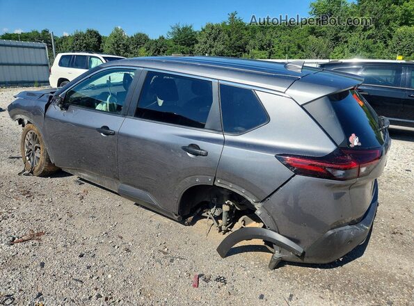 5N1AT3AB6MC792393 2021 NISSAN ROGUE Gray Trasero izquierdo