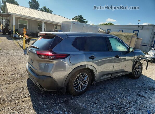 5N1AT3AB6MC792393 2021 NISSAN ROGUE Gray Trasero derecho