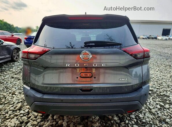 5N1AT3AB9MC749201 2021 NISSAN ROGUE Gray Հետևի տեսք
